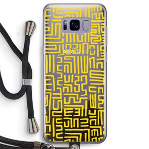 CaseCompany Majorelle Blue Print: Samsung Galaxy S8 Transparant Hoesje met koord