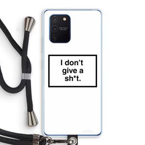 CaseCompany Don't give a shit: Samsung Galaxy Note 10 Lite Transparant Hoesje met koord