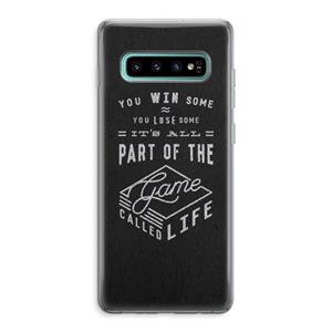CaseCompany Life: Samsung Galaxy S10 Plus Transparant Hoesje