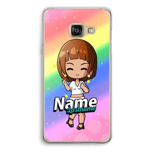 CaseCompany Chibi Maker vrouw: Samsung A3 (2017) Transparant Hoesje