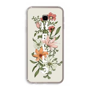 CaseCompany Hello bloemen: Samsung Galaxy J4 Plus Transparant Hoesje