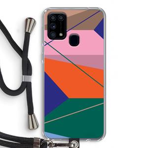 CaseCompany Gestalte 1: Samsung Galaxy M31 Transparant Hoesje met koord