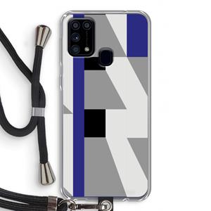 CaseCompany Gestalte 2: Samsung Galaxy M31 Transparant Hoesje met koord