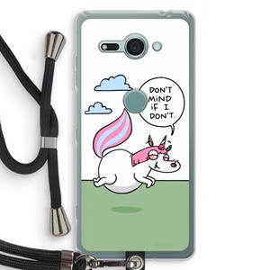 CaseCompany Unicorn: Sony Xperia XZ2 Compact Transparant Hoesje met koord