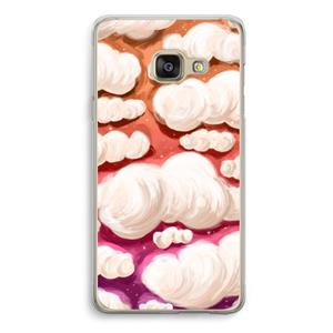 CaseCompany Katoen Wolken: Samsung A3 (2017) Transparant Hoesje