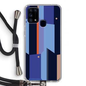 CaseCompany Gestalte 3: Samsung Galaxy M31 Transparant Hoesje met koord