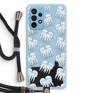 CaseCompany Octopussen: Samsung Galaxy A52 Transparant Hoesje met koord