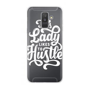 CaseCompany Hustle Lady: Samsung Galaxy A6 Plus (2018) Transparant Hoesje