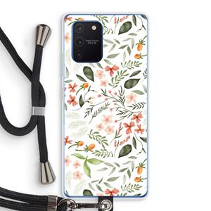 CaseCompany Sweet little flowers: Samsung Galaxy Note 10 Lite Transparant Hoesje met koord