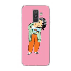 CaseCompany Visknuffel: Samsung Galaxy A6 Plus (2018) Transparant Hoesje