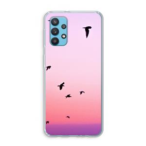CaseCompany Fly away: Samsung Galaxy A32 4G Transparant Hoesje