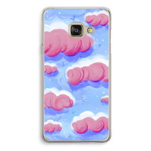 CaseCompany Roze wolken met vogels: Samsung A3 (2017) Transparant Hoesje