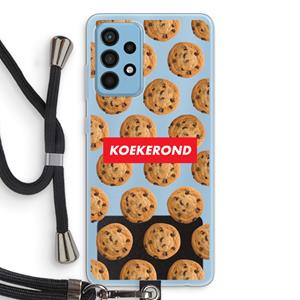 CaseCompany Koekerond: Samsung Galaxy A52 Transparant Hoesje met koord