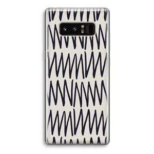 CaseCompany Marrakech Zigzag: Samsung Galaxy Note 8 Transparant Hoesje