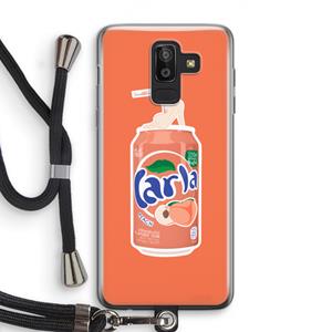 CaseCompany S(peach)less: Samsung Galaxy J8 (2018) Transparant Hoesje met koord