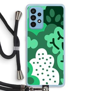 CaseCompany Bushes: Samsung Galaxy A52 Transparant Hoesje met koord