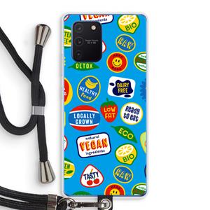 CaseCompany Fruitsticker: Samsung Galaxy Note 10 Lite Transparant Hoesje met koord