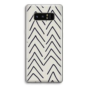 CaseCompany Marrakech Arrows: Samsung Galaxy Note 8 Transparant Hoesje