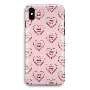 CaseCompany Chicks before dicks: iPhone X Volledig Geprint Hoesje