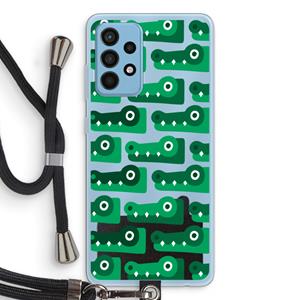 CaseCompany Crocs: Samsung Galaxy A52 Transparant Hoesje met koord