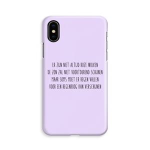 CaseCompany Regenboog: iPhone Xs Volledig Geprint Hoesje