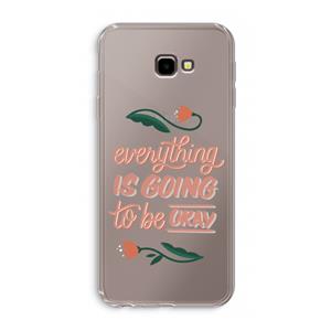 CaseCompany Optimistic flower girl: Samsung Galaxy J4 Plus Transparant Hoesje