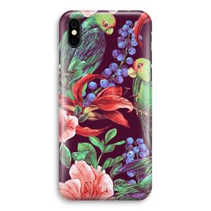 CaseCompany Papegaaien: iPhone X Volledig Geprint Hoesje