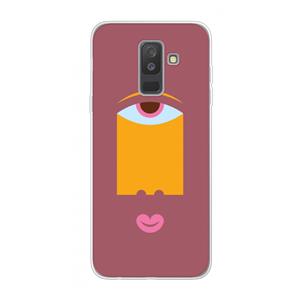 CaseCompany Mono V: Samsung Galaxy A6 Plus (2018) Transparant Hoesje