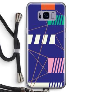 CaseCompany Gestalte 5: Samsung Galaxy S8 Transparant Hoesje met koord