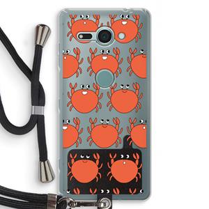CaseCompany Krab: Sony Xperia XZ2 Compact Transparant Hoesje met koord