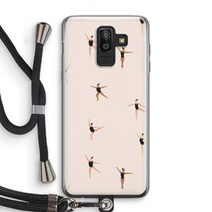 CaseCompany Dancing #1: Samsung Galaxy J8 (2018) Transparant Hoesje met koord