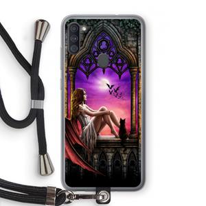 CaseCompany Kinderen van de nacht: Samsung Galaxy A11 Transparant Hoesje met koord