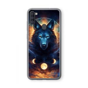 CaseCompany Wolf Dreamcatcher: Samsung Galaxy A11 Transparant Hoesje