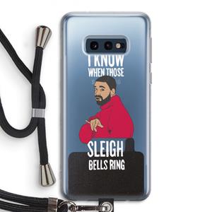 CaseCompany Sleigh Bells Ring: Samsung Galaxy S10e Transparant Hoesje met koord