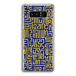 CaseCompany Majorelle Blue Print: Samsung Galaxy Note 8 Transparant Hoesje