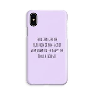 CaseCompany Tequila: iPhone Xs Volledig Geprint Hoesje