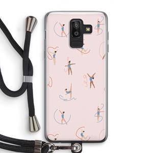 CaseCompany Dancing #3: Samsung Galaxy J8 (2018) Transparant Hoesje met koord