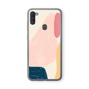 CaseCompany Saturday Flow: Samsung Galaxy A11 Transparant Hoesje