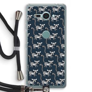 CaseCompany Makis: Sony Xperia XZ2 Compact Transparant Hoesje met koord