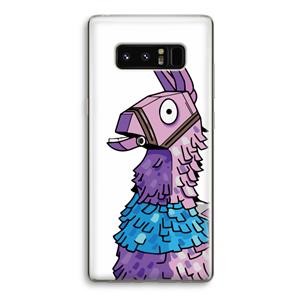 CaseCompany Lama: Samsung Galaxy Note 8 Transparant Hoesje