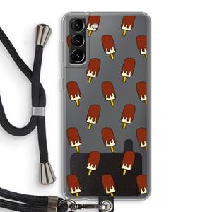 CaseCompany Yummy: Samsung Galaxy S21 Plus Transparant Hoesje met koord