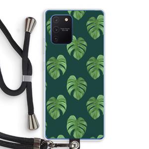 CaseCompany Monstera leaves: Samsung Galaxy Note 10 Lite Transparant Hoesje met koord