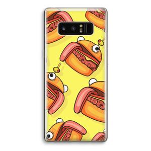 CaseCompany Hamburger: Samsung Galaxy Note 8 Transparant Hoesje