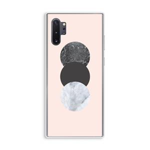CaseCompany Marmeren cirkels: Samsung Galaxy Note 10 Plus Transparant Hoesje