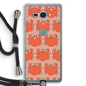 CaseCompany Krab: Sony Xperia XZ2 Compact Transparant Hoesje met koord