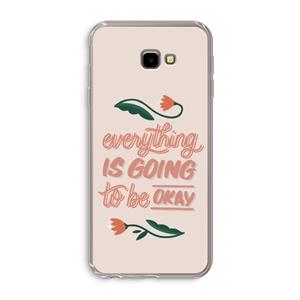 CaseCompany Optimistic flower girl: Samsung Galaxy J4 Plus Transparant Hoesje