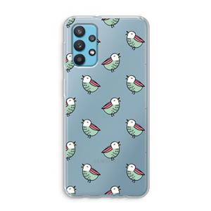 CaseCompany Vogeltjes: Samsung Galaxy A32 4G Transparant Hoesje