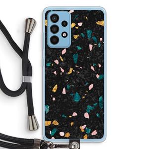 CaseCompany Terrazzo N°10: Samsung Galaxy A52 Transparant Hoesje met koord