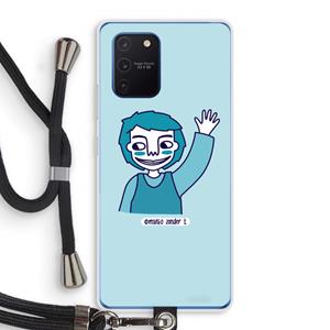 CaseCompany Zwaai: Samsung Galaxy Note 10 Lite Transparant Hoesje met koord