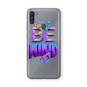 CaseCompany Be Kind: Samsung Galaxy A11 Transparant Hoesje